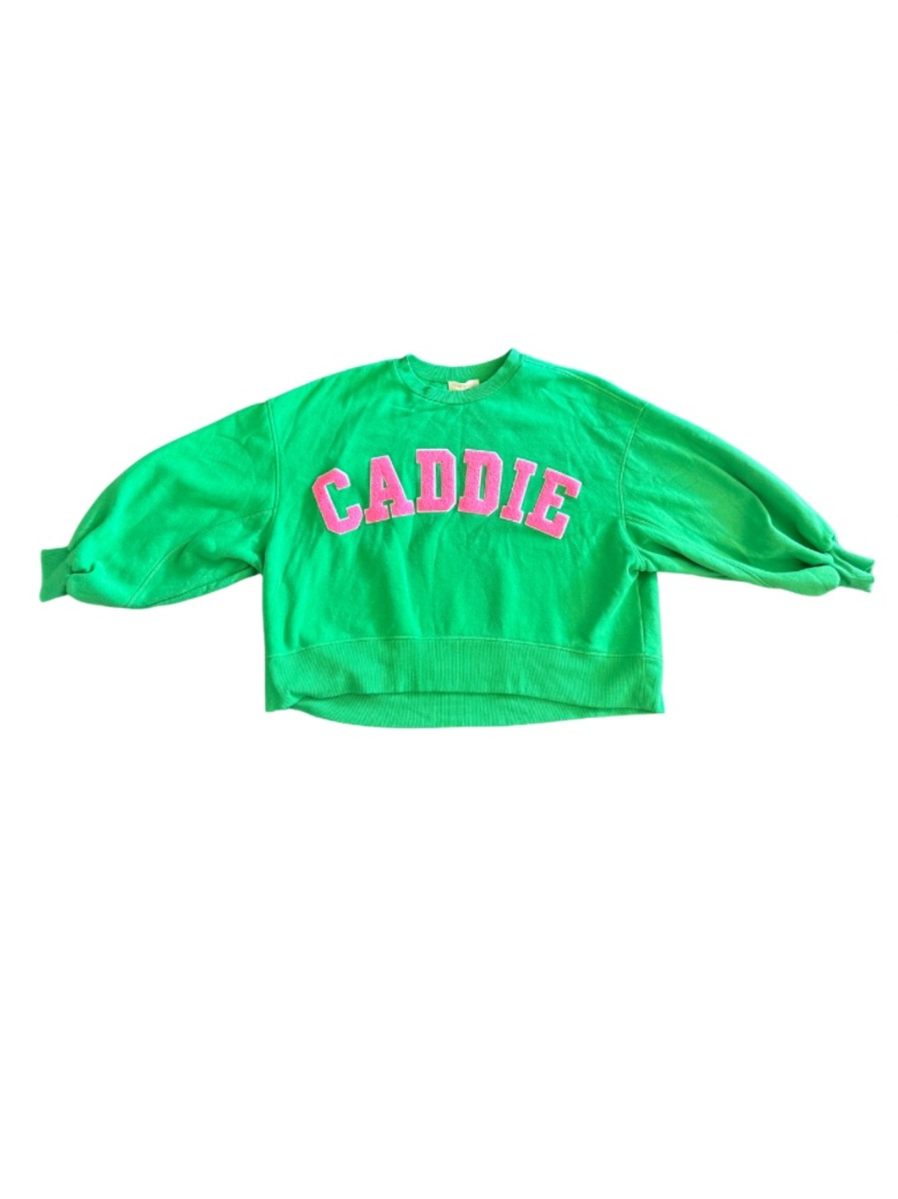 💚 Judith March “CADDIE” Green Graphic Golf Sweatshirt | Size Small